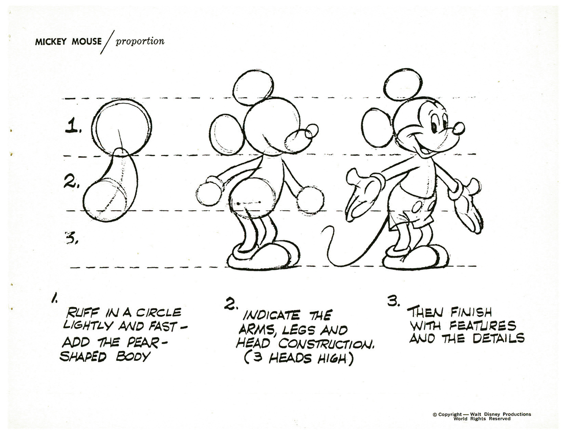 みんなも描いてみよう 超やさしいミッキーマウスの描き方 Naver まとめ
